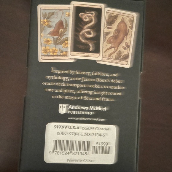 Woodland Wardens Oracle Deck by Jessica - Black and Brown - Picture 2 of 2